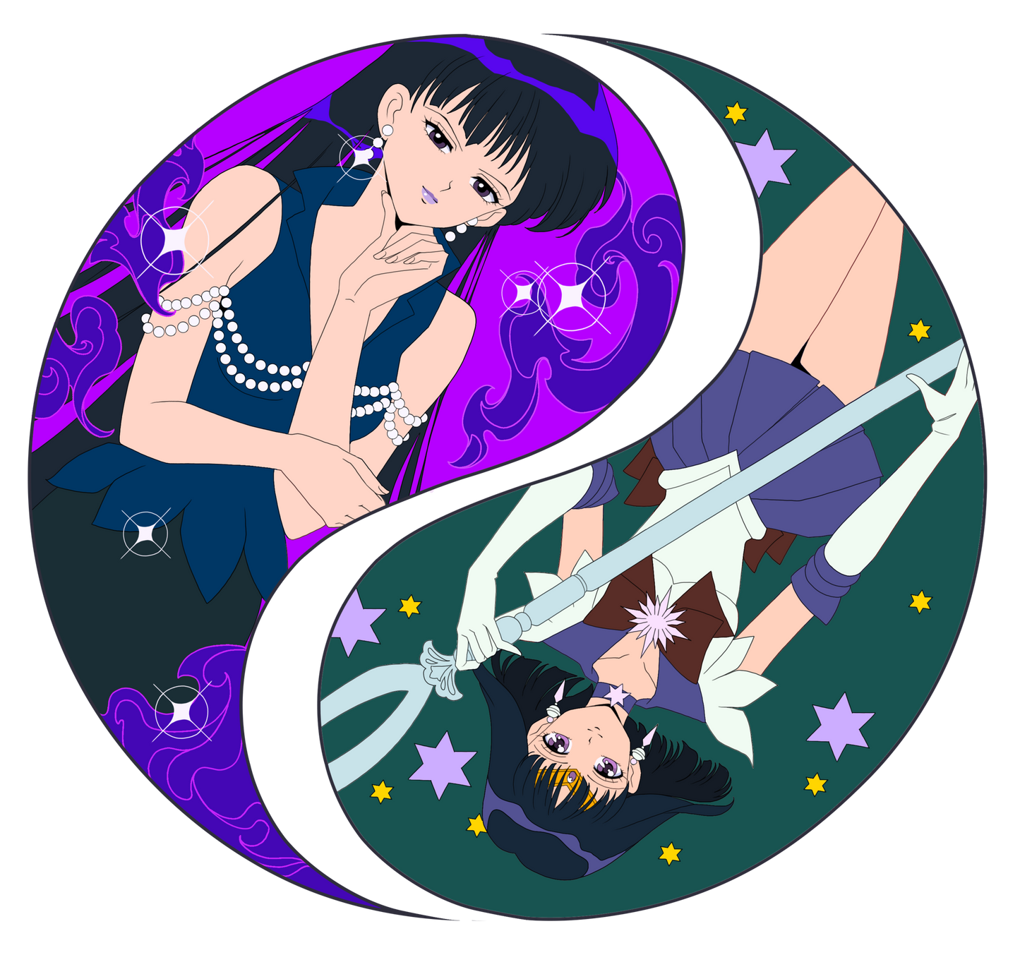 Yin and Yang Sailor V and S
