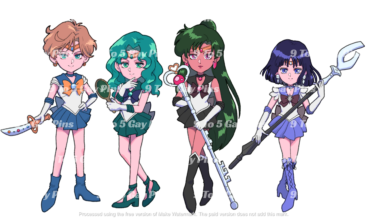 Conjunto Chibi de Sailor M