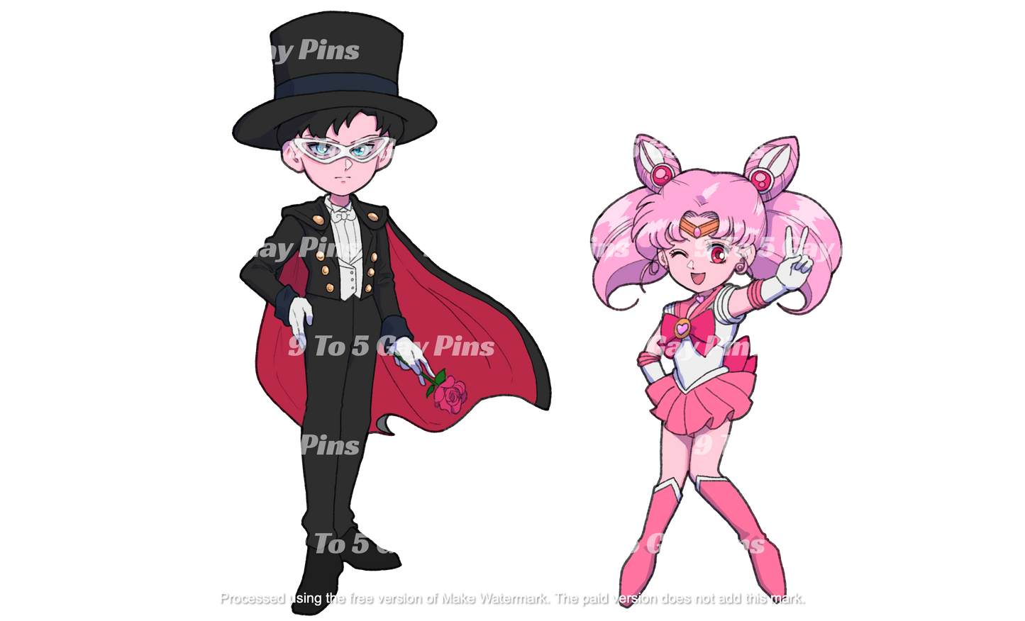 Conjunto Chibi de Sailor M