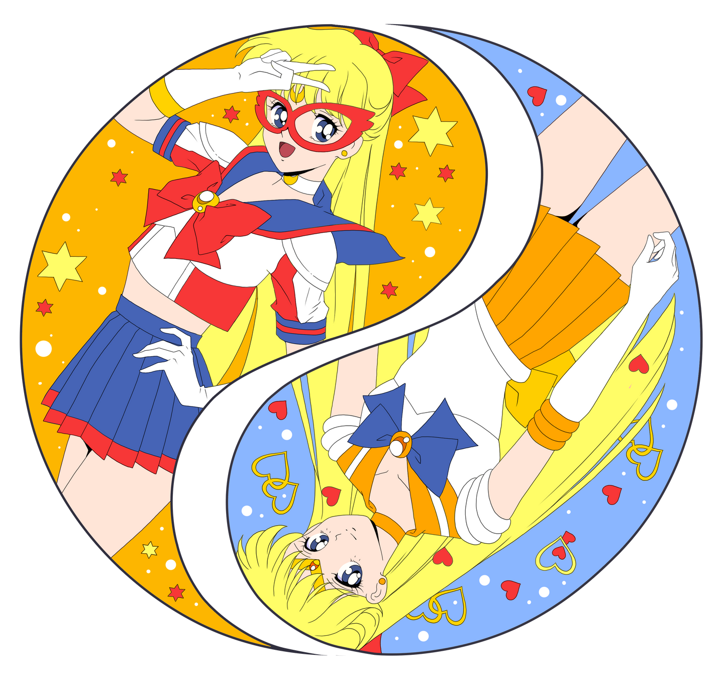 Yin and Yang Sailor V and S