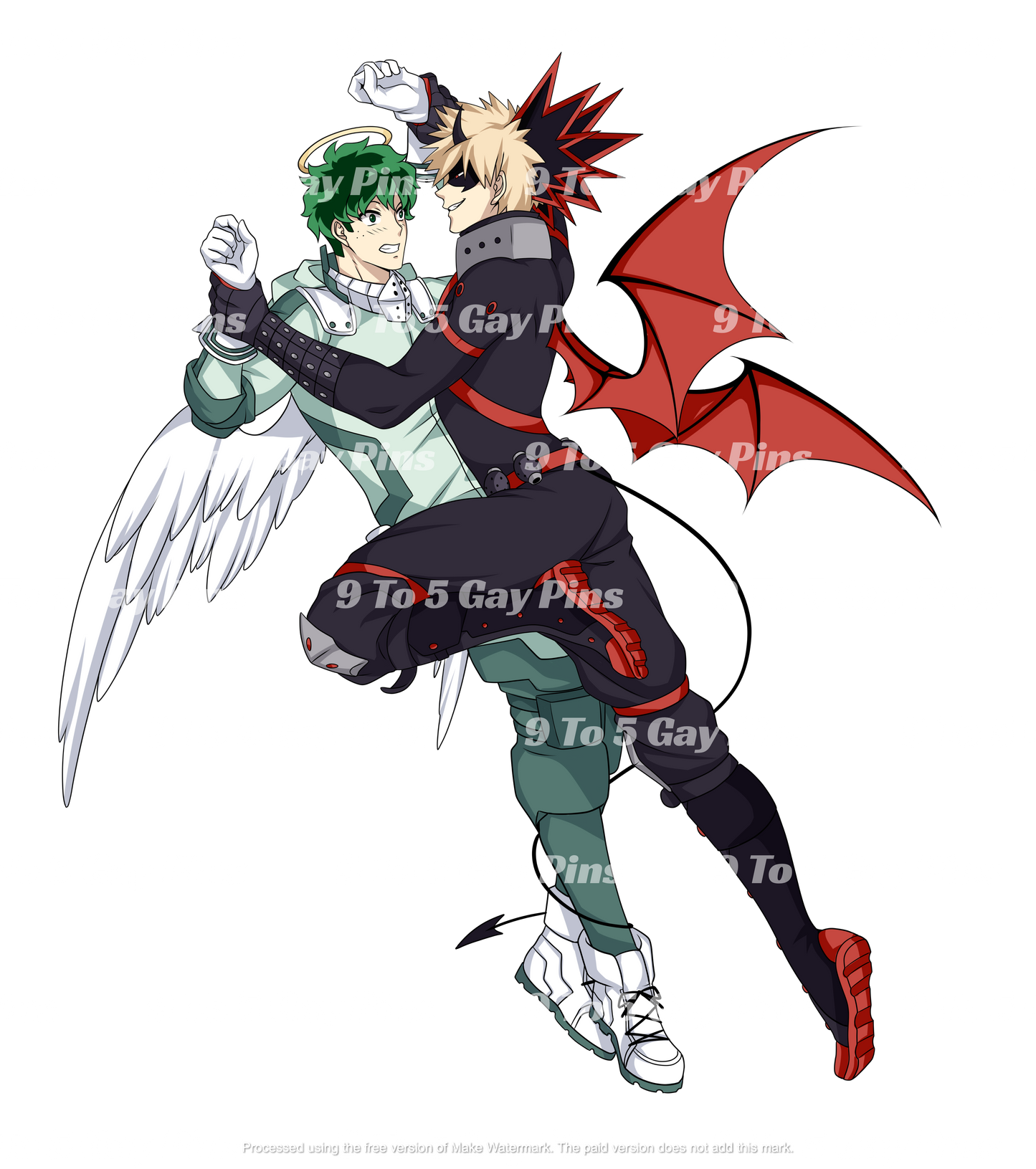 Ángeles y demonios: Deku y Bakugo