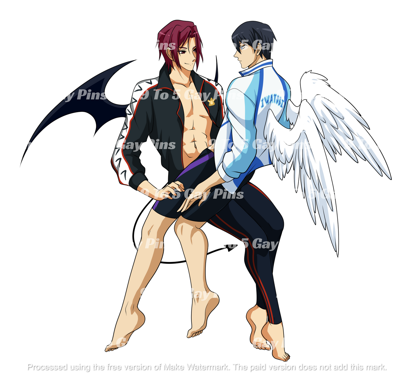 Angels and Demons: Rin and Haru