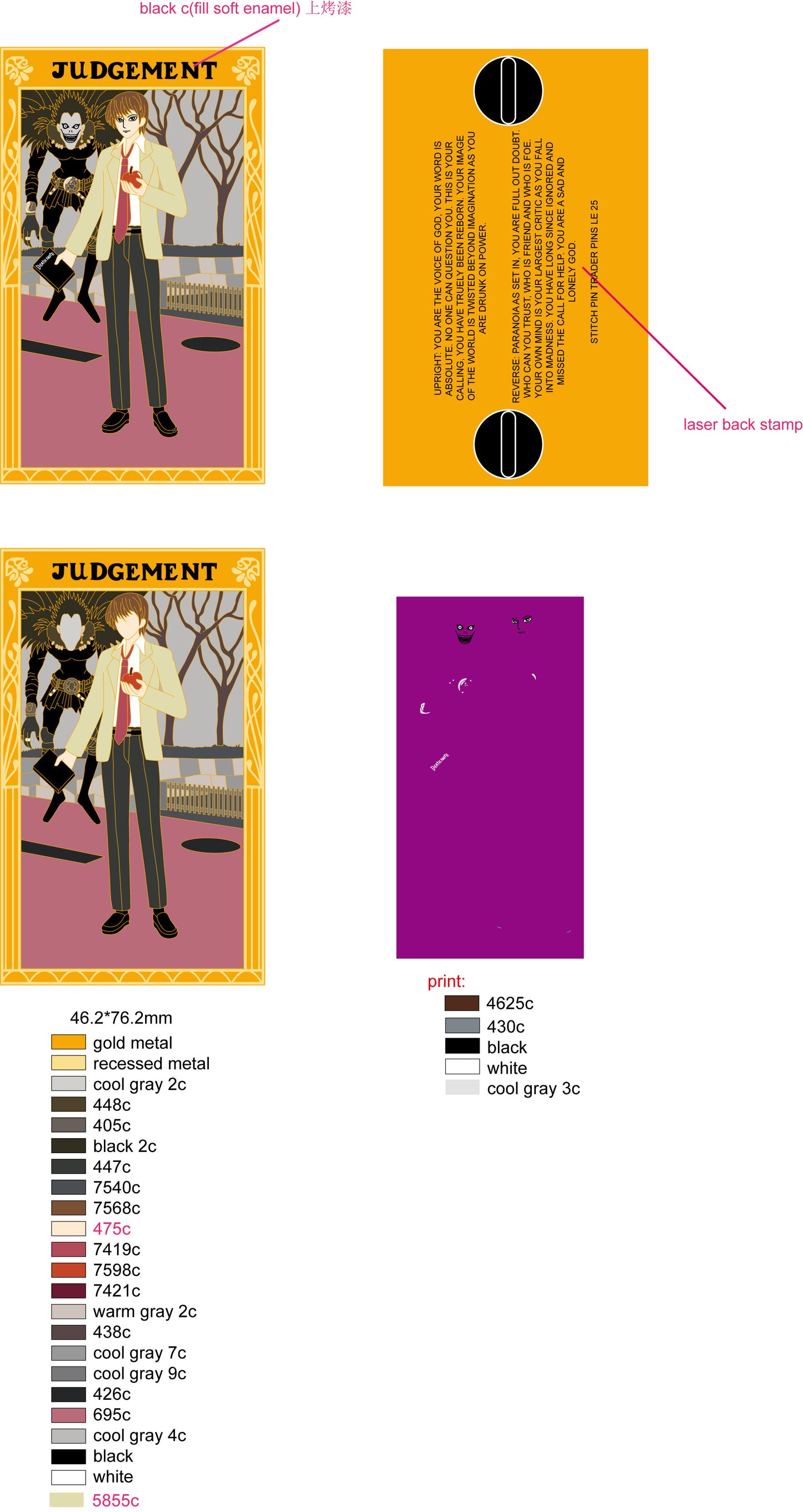 Anime Tarot: Death Note (Group 3)